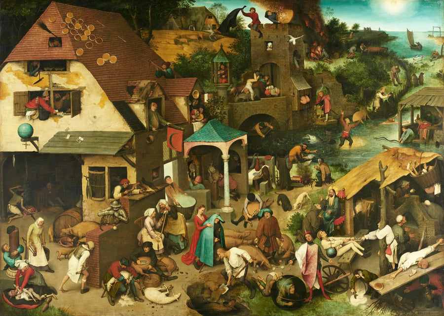 De flamländska ordspråken - Pieter Brueghel den äldre