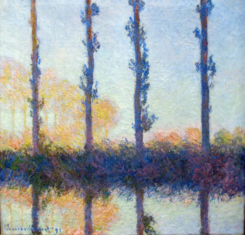 De fyra träden - Claude Monet