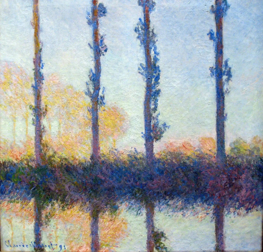 De fyra träden - Claude Monet