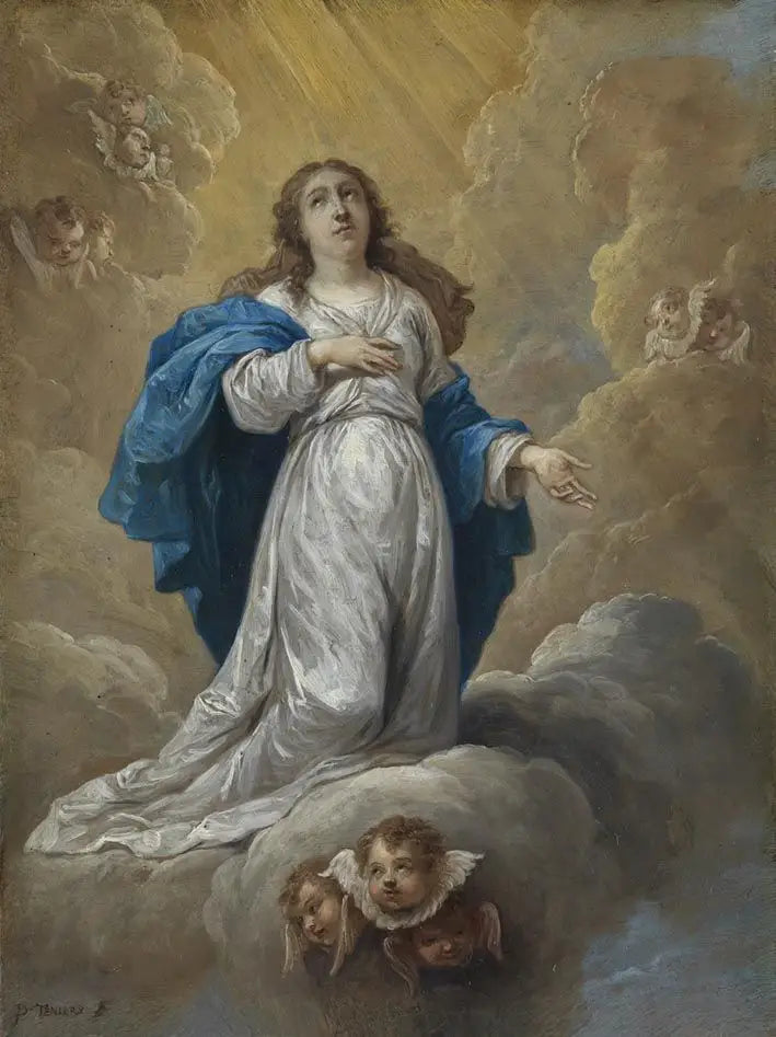 De femton mysterierna av rosenkransen: Marias himmelsfärd - David Teniers den yngre