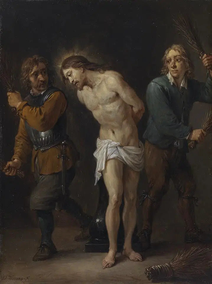 De femton hemligheterna av rosenkransen: Kristi piskning - David Teniers den yngre