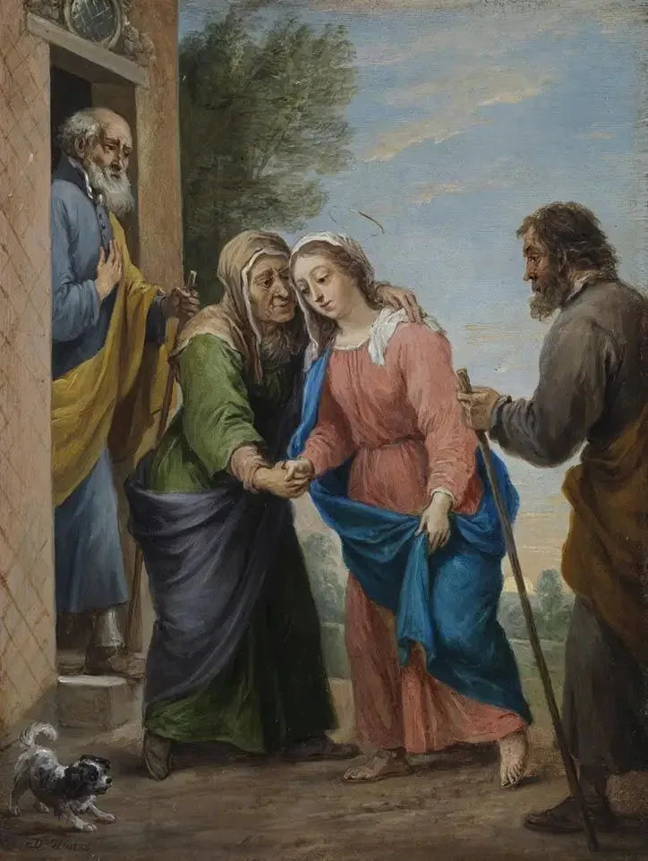 De femton mysterierna av rosenkransen: Besöket - David Teniers den yngre