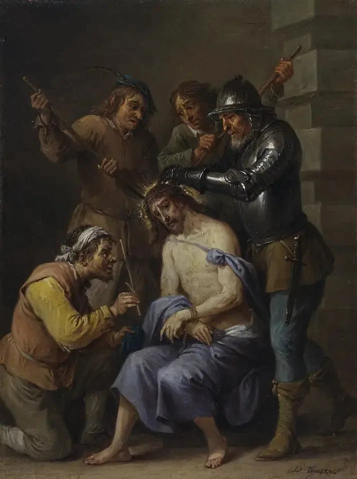 De femton mysterier av rosenkransen: Kristi törnekrona - David Teniers den yngre