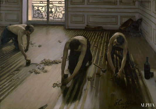 Les Raboteurs de parquet - Caillebotte - Reproductions de tableaux et peintures haut de gamme