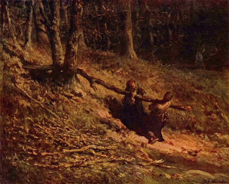 Träroddare - Jean-François Millet