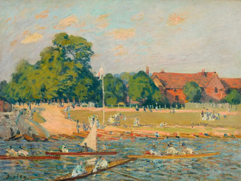 Regattorna vid Hampton Court - Alfred Sisley