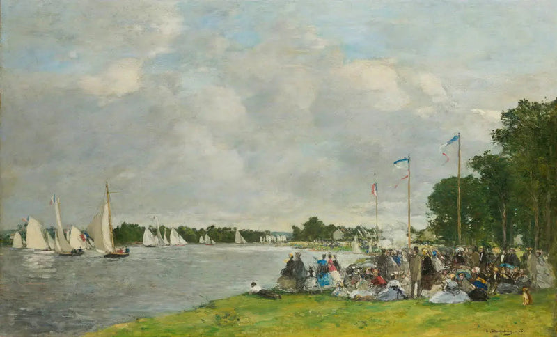 Regattorna i Argenteuil - Eugène Boudin