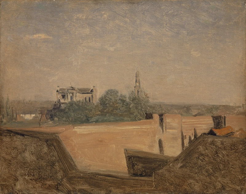 Arras försvarsmurar - Jean-Baptiste Camille Corot