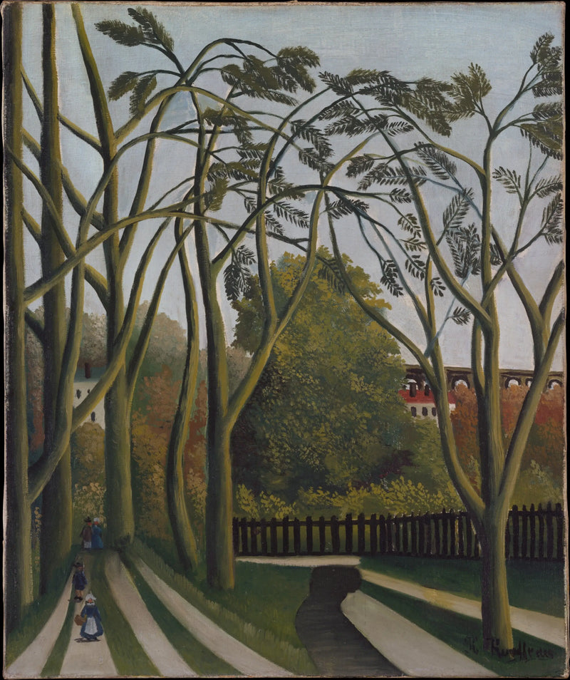 Bièvres stränder nära Bicêtre - Henri Rousseau