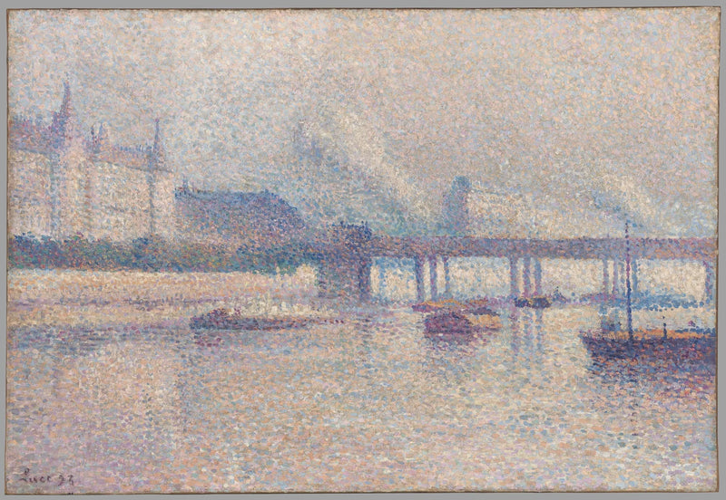 Seines stränder i Paris - Maximilien Luce