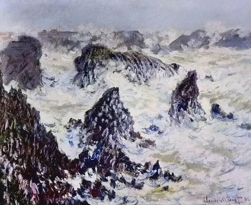Klippformationerna på Belle-Île - Claude Monet