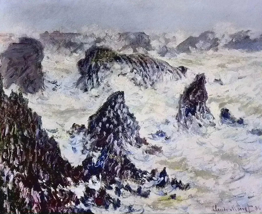 Klippformationerna på Belle-Île - Claude Monet