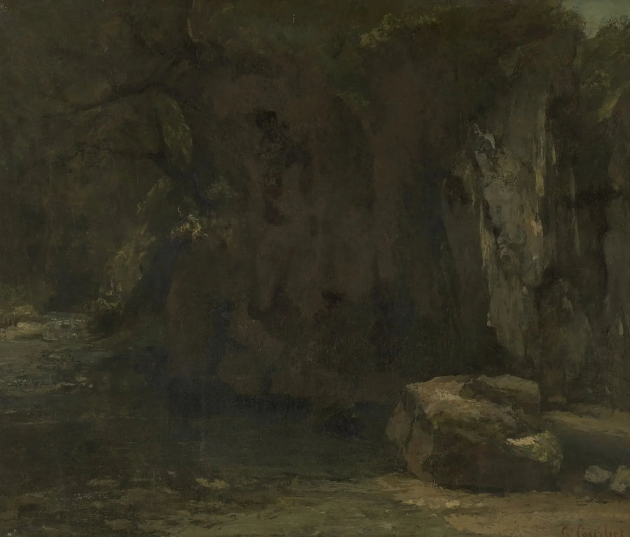 Loue-klipporna - Gustave Courbet