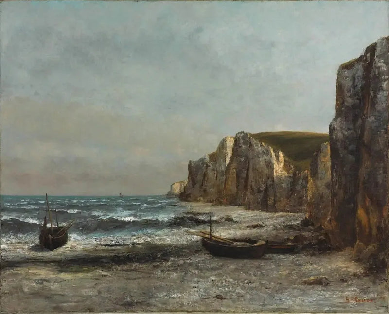 Étretat-klipporna - Gustave Courbet