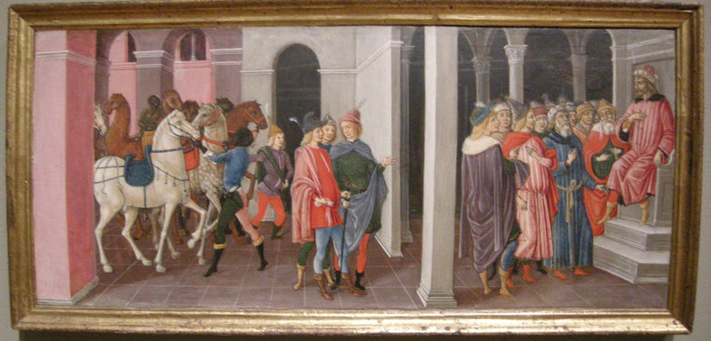 De vise män framför Herodes - Matteo di Giovanni