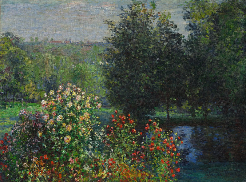 Rosbuskarna i trädgården i Montgeron - Claude Monet