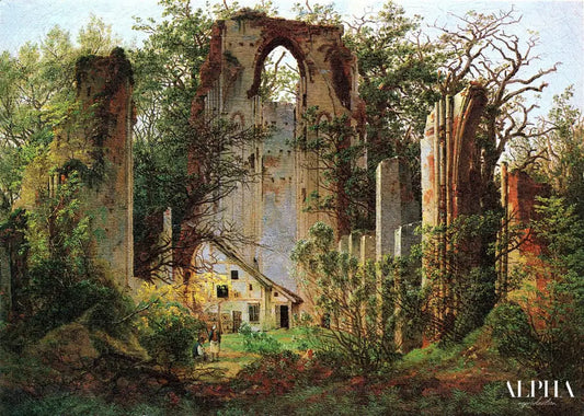 Les Ruines d'Eldena - Caspar David Friedrich - Reproductions de tableaux et peintures haut de gamme