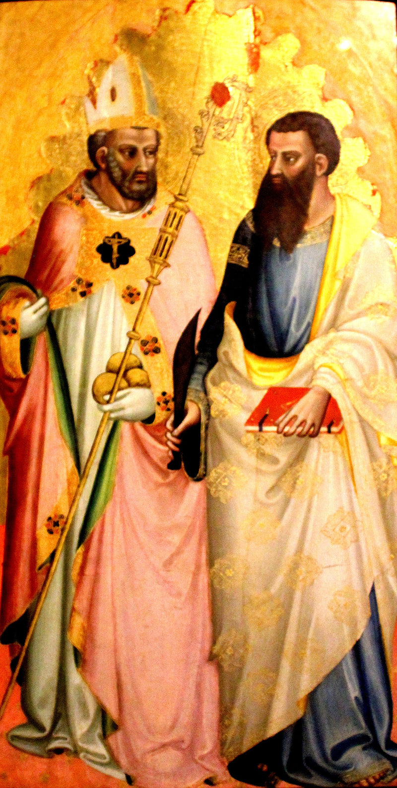 Heliga Nikolaus och Barthélemy - Bicci di Lorenzo