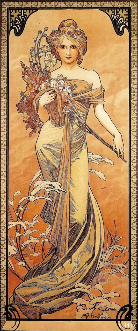 Les saisons : Printemps - Mucha - Reproductions de tableaux et peintures haut de gamme