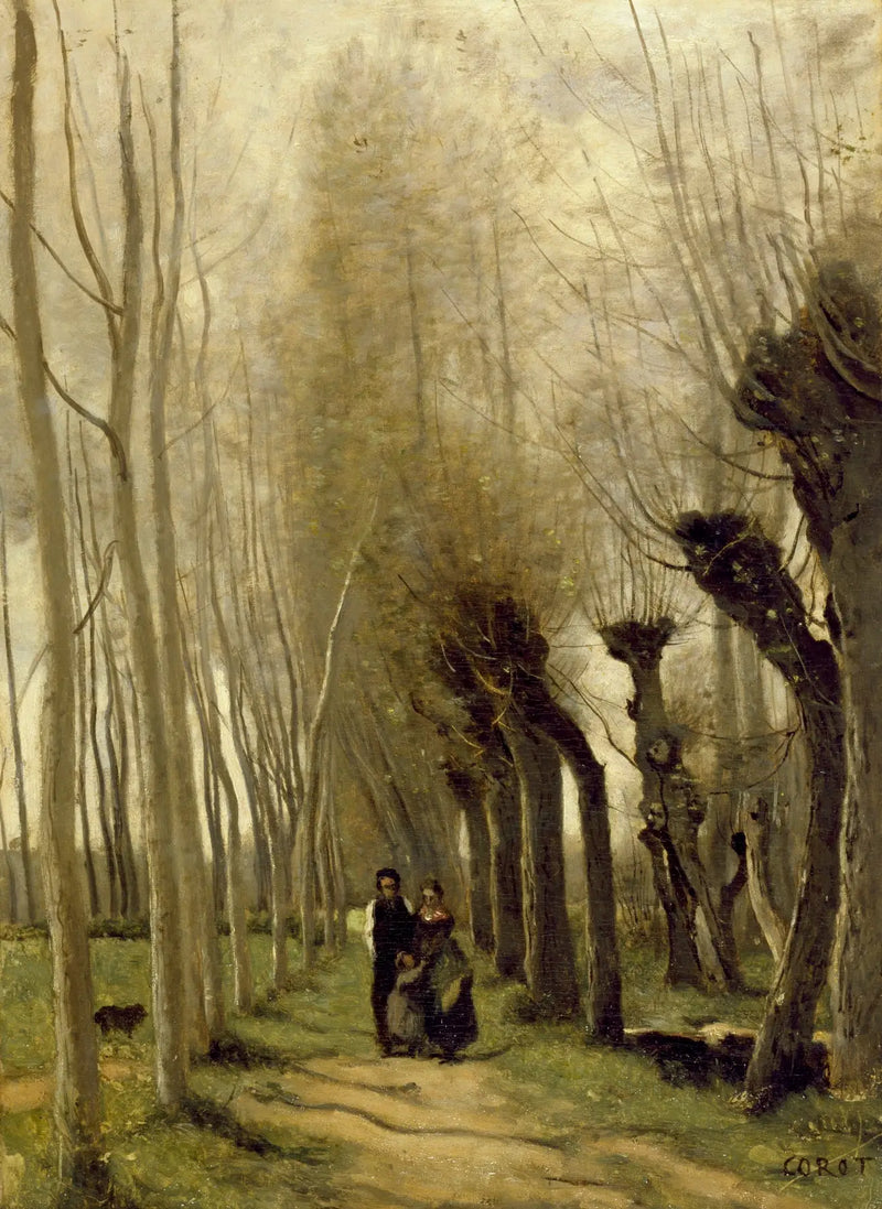 Syréner vid Marissel - Jean-Baptiste Camille Corot