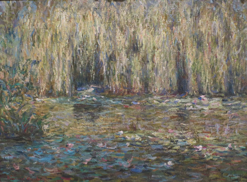 Sorgsömträd vid dammen med näckrosor i Giverny - Blanche Hoschede Monet