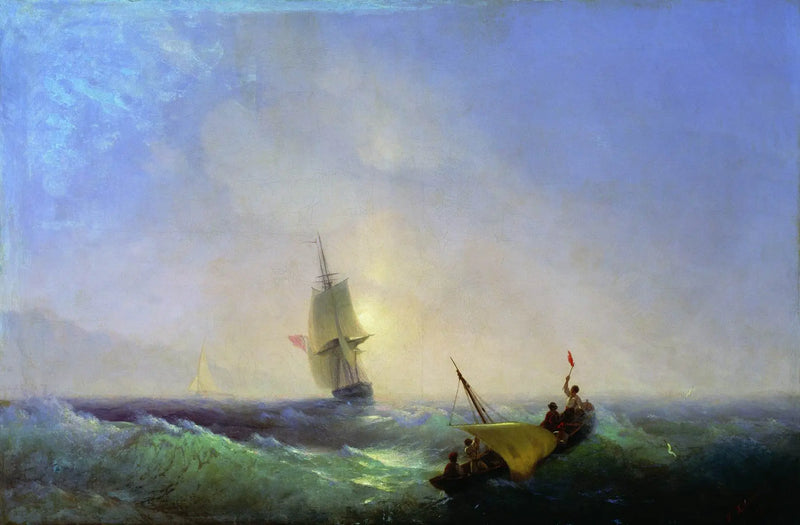 Räddarna vid skeppsbrottet - Ivan Aivazovskij