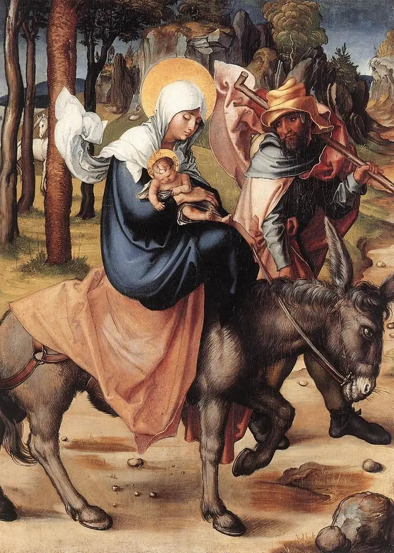 De sju smärtorna av Jungfrun: Flykten till Egypten - Albrecht Dürer