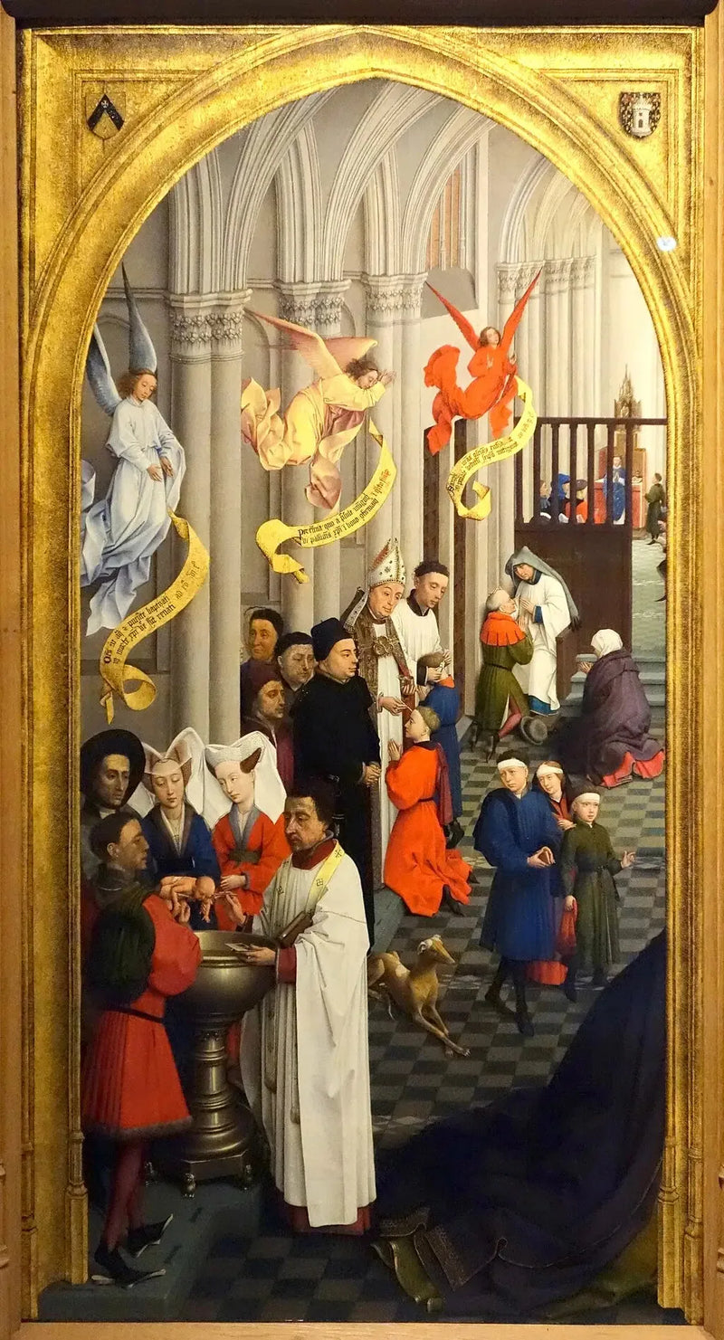 De sju sakramenten (vänster panel) - Rogier van der Weyden
