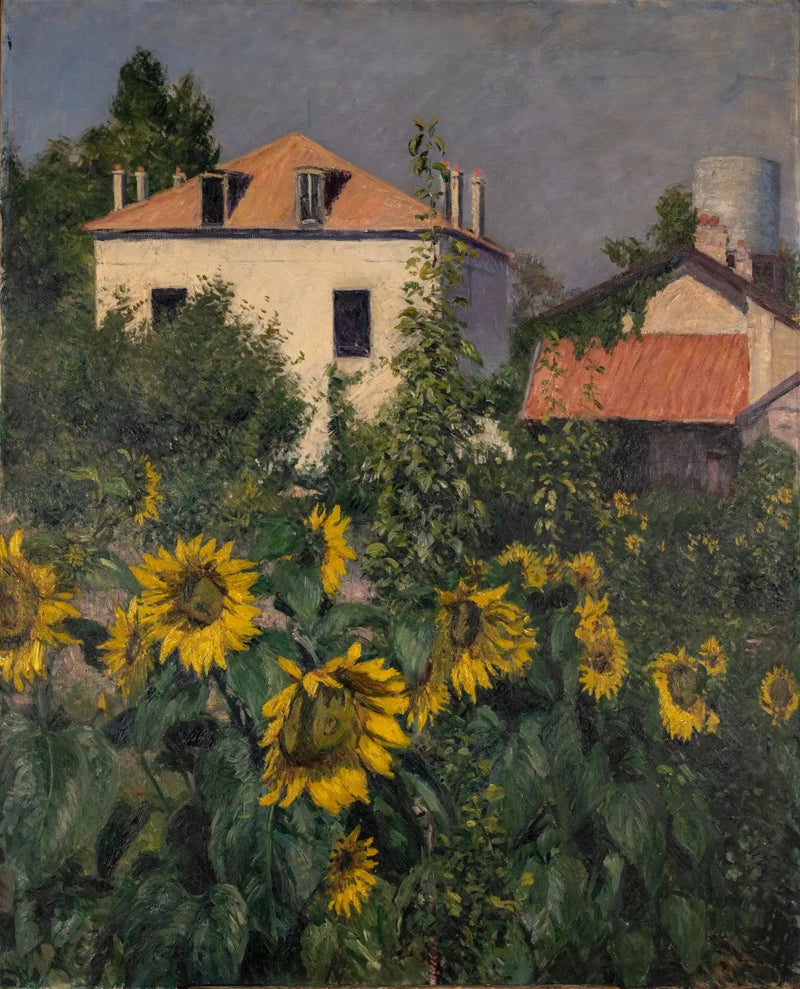 Solen, trädgården i Petit Gennevilliers - Gustave Caillebotte