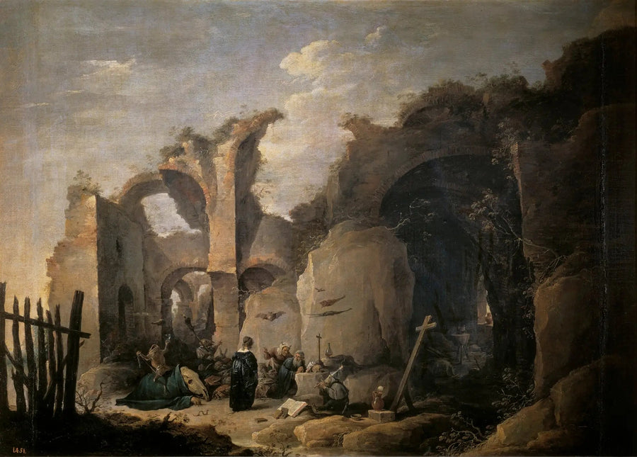 Saint Antons frestelser Abbot - David Teniers den yngre