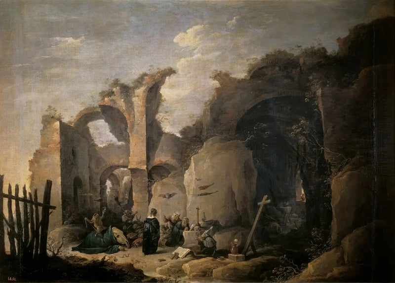 Saint Antons frestelser Abbe - David Teniers den yngre