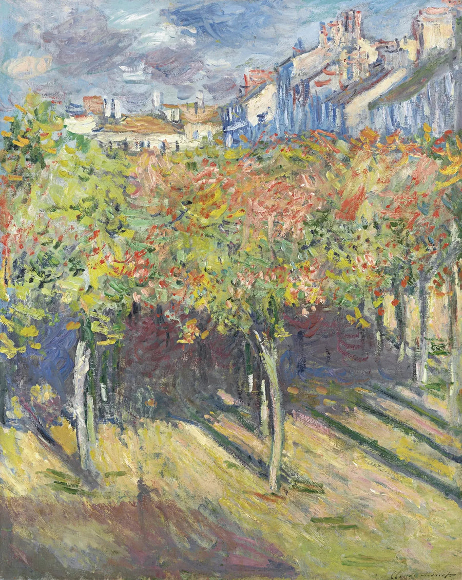 Lindarna i Poissy - Claude Monet