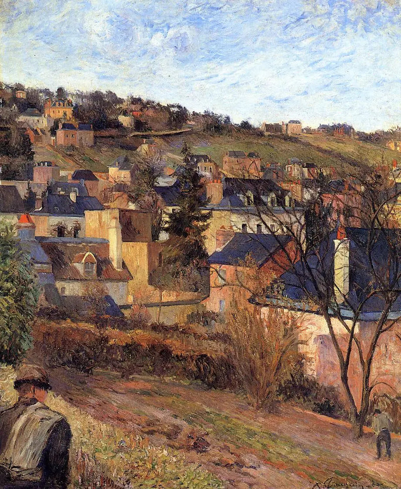De blå taken, Rouen - Paul Gauguin