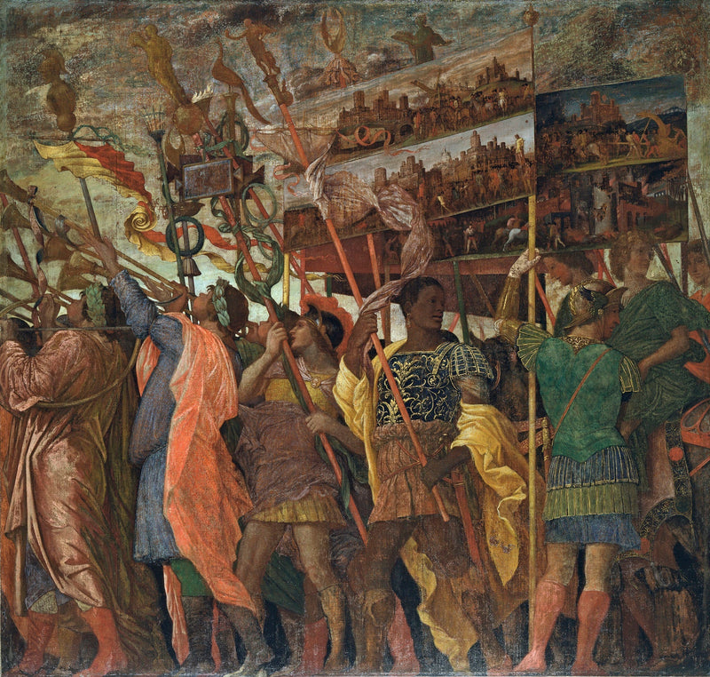 Césars Triumfer: 1. Bordhållare - Andrea Mantegna