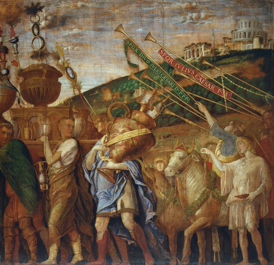 Césars triumfer: 4. Vasebärarna - Andrea Mantegna