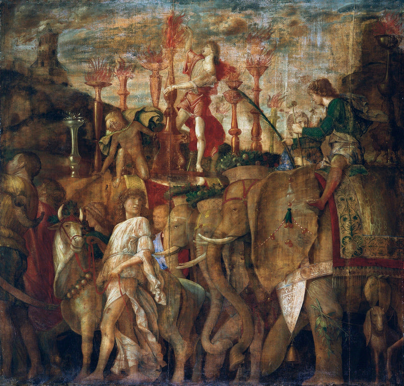 Cesars Triumfer: 5. Elefanterna - Andrea Mantegna