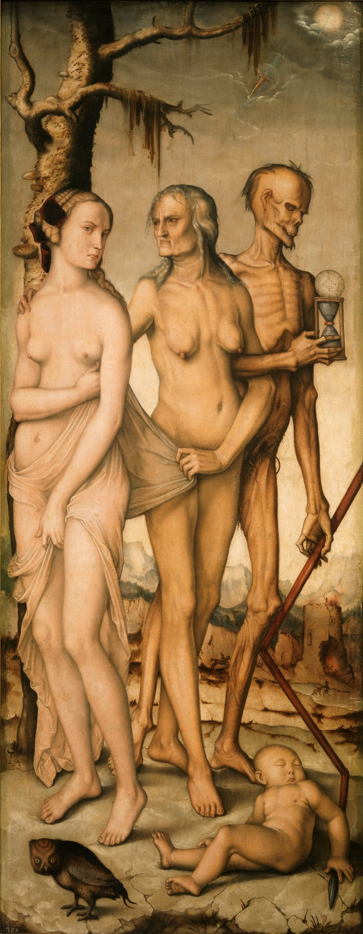 De tre åldrarna av kvinnan och döden - Hans Baldung Grien