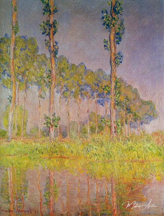 Les Trois Arbres, printemps - Claude Monet - Reproductions de tableaux et peintures haut de gamme