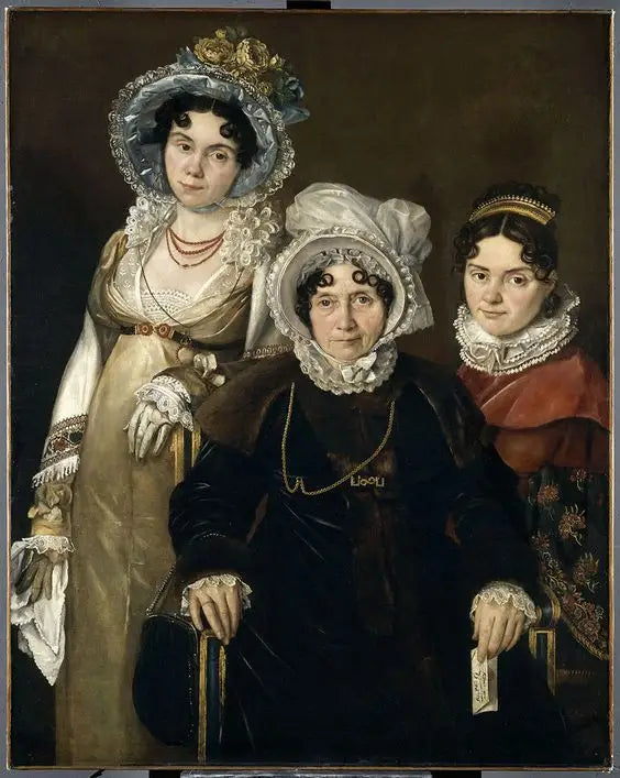 De Tre Damerna från Gand - Jacques-Louis David