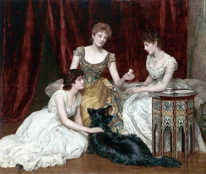 De tre döttrarna till William Reed - John Collier