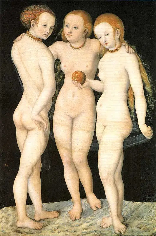 De tre gracer - Lucas Cranach den äldre