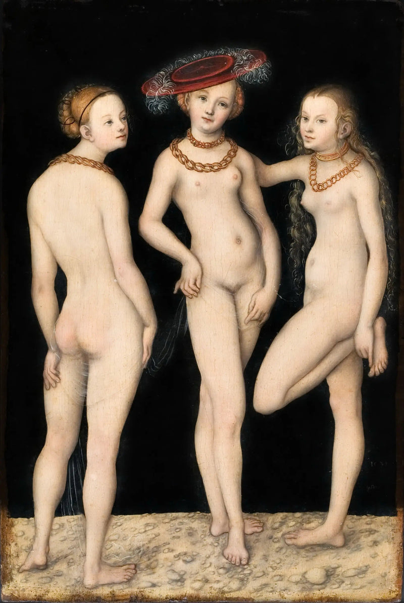 De tre gracer - Lucas Cranach den äldre