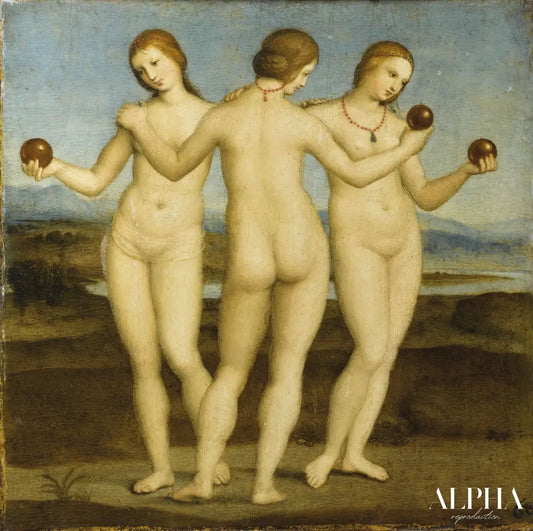 Les Trois Grâces - Raphaël (peintre) - Reproductions de tableaux et peintures haut de gamme