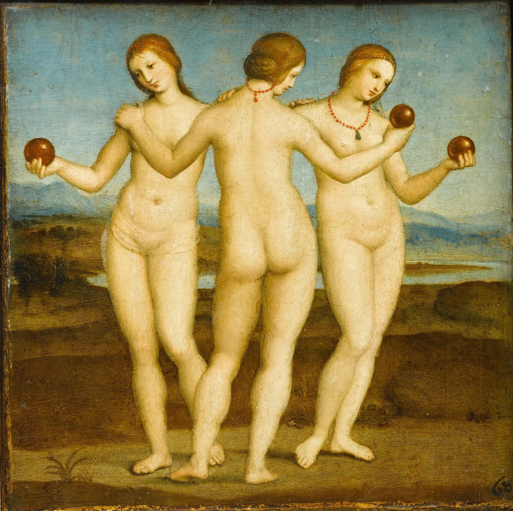Les Trois Grâces - Raphaël Sanzio image 1 tableau peint à l’huile sur toile