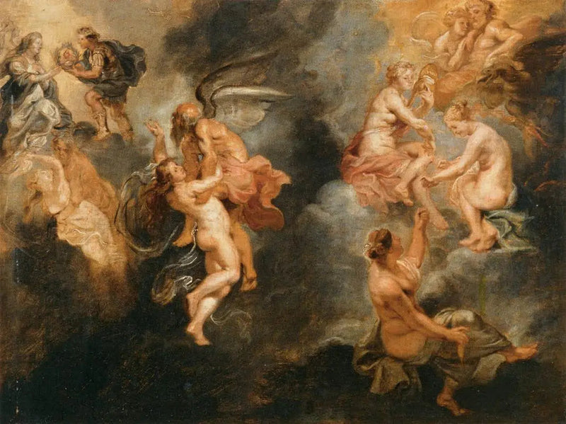 De tre parkerna som följer Marie de Médicis öde - Peter Paul Rubens