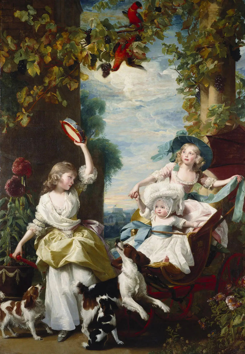 De tre yngsta flickorna till George III - John Singleton Copley