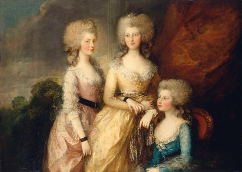 De tre äldsta prinsessorna - Thomas Gainsborough