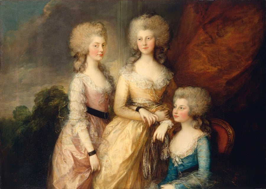 De tre äldsta prinsessorna - Thomas Gainsborough