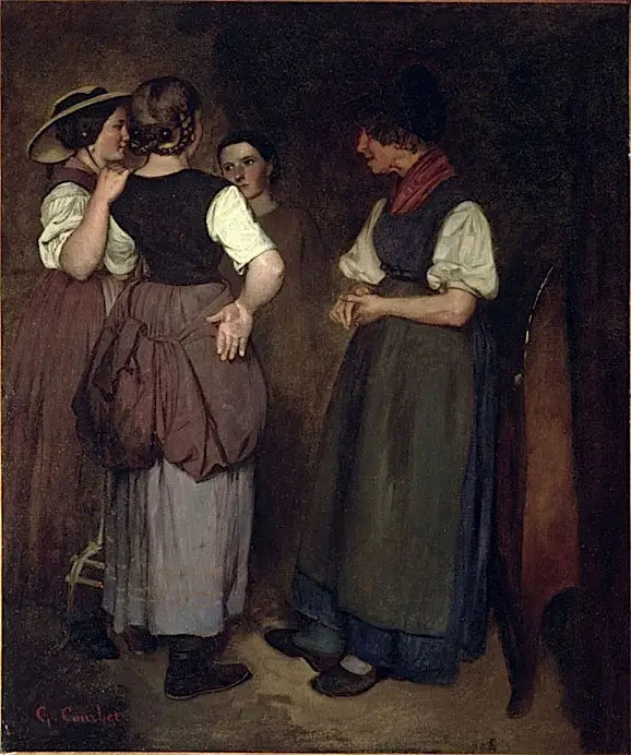 De tre systrarna av Courbet - Gustave Courbet