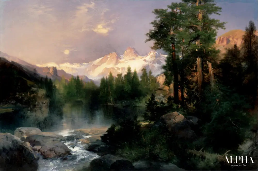 Les trois tetons - Thomas Moran - Reproductions de tableaux et peintures haut de gamme